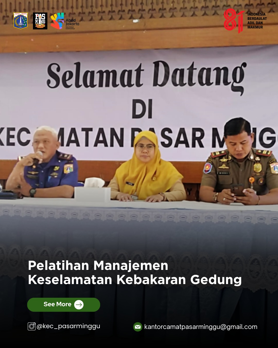 kegiatan-Pelatihan-Manajemen-Keselamatan-Kebakaran-Gedung-yang-diselenggarakan-oleh-Suku-Dinas-Penanggulangan-Kebakaran-dan-Penyelamatan-Sudin-Gulkarmat-Kota-Administrasi-Jakarta-Selatan