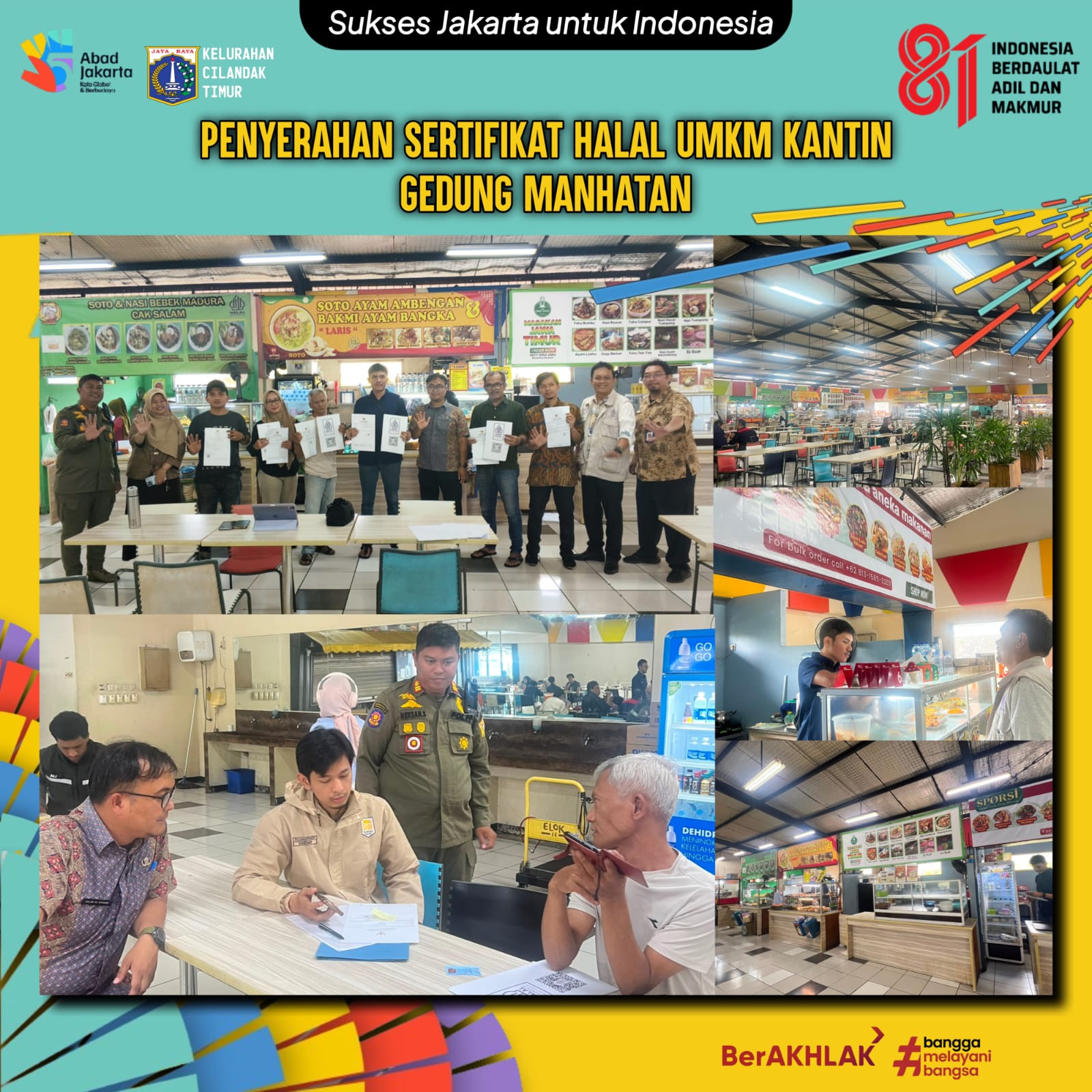 Penyerahan-Sertifikat-Halal-bagi-Pelaku-UMKM-Kantin-Gedung-Perkantoran-Manhattan