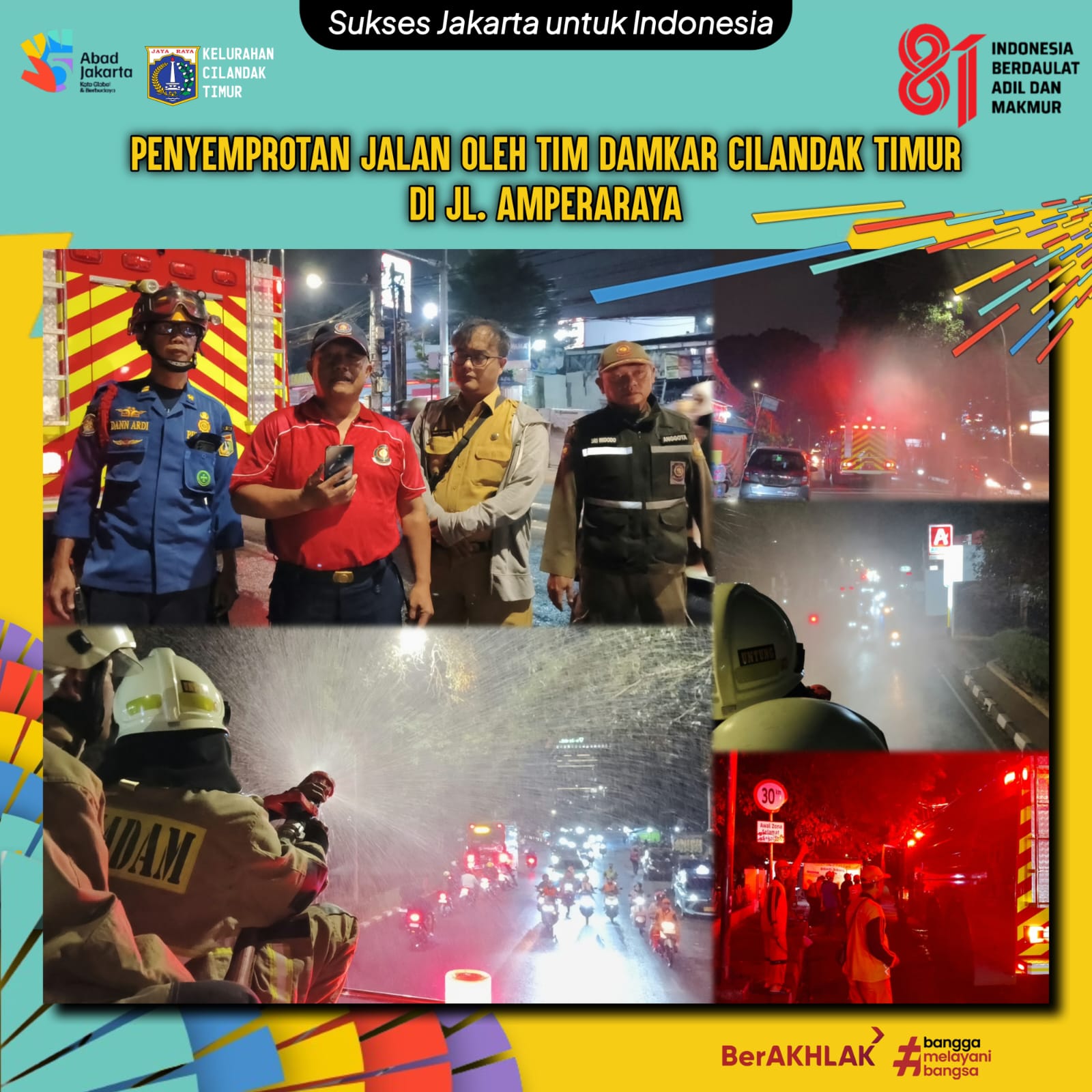 Tindak-Lanjut-Aduan-JAKI-Gulkarmat-Semprot-Debu-di-Jalan-Ampera-Raya