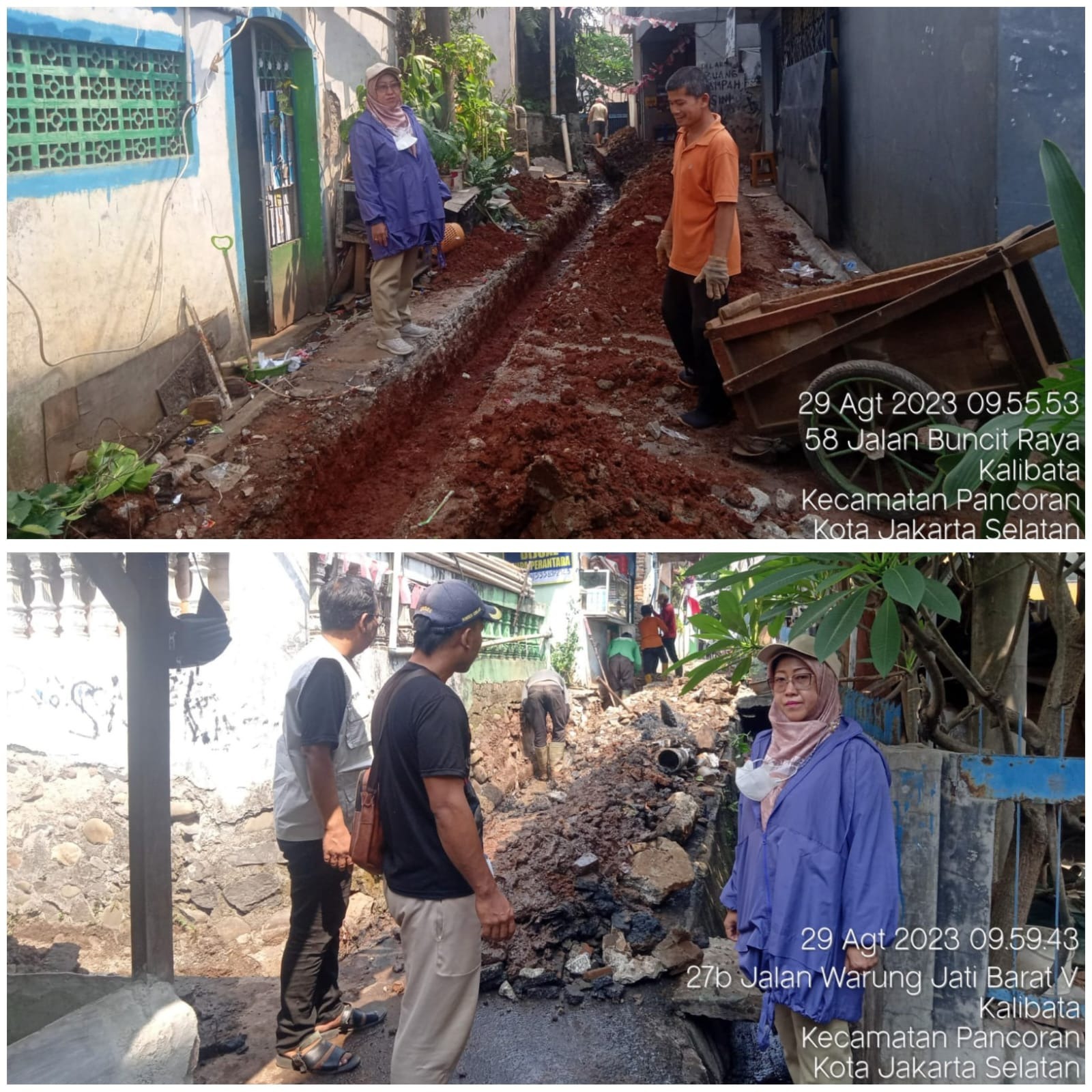 Monitoring Pembuatan Saluran Air Di Wilayah RW 05 Kelurahan Kalibata ...