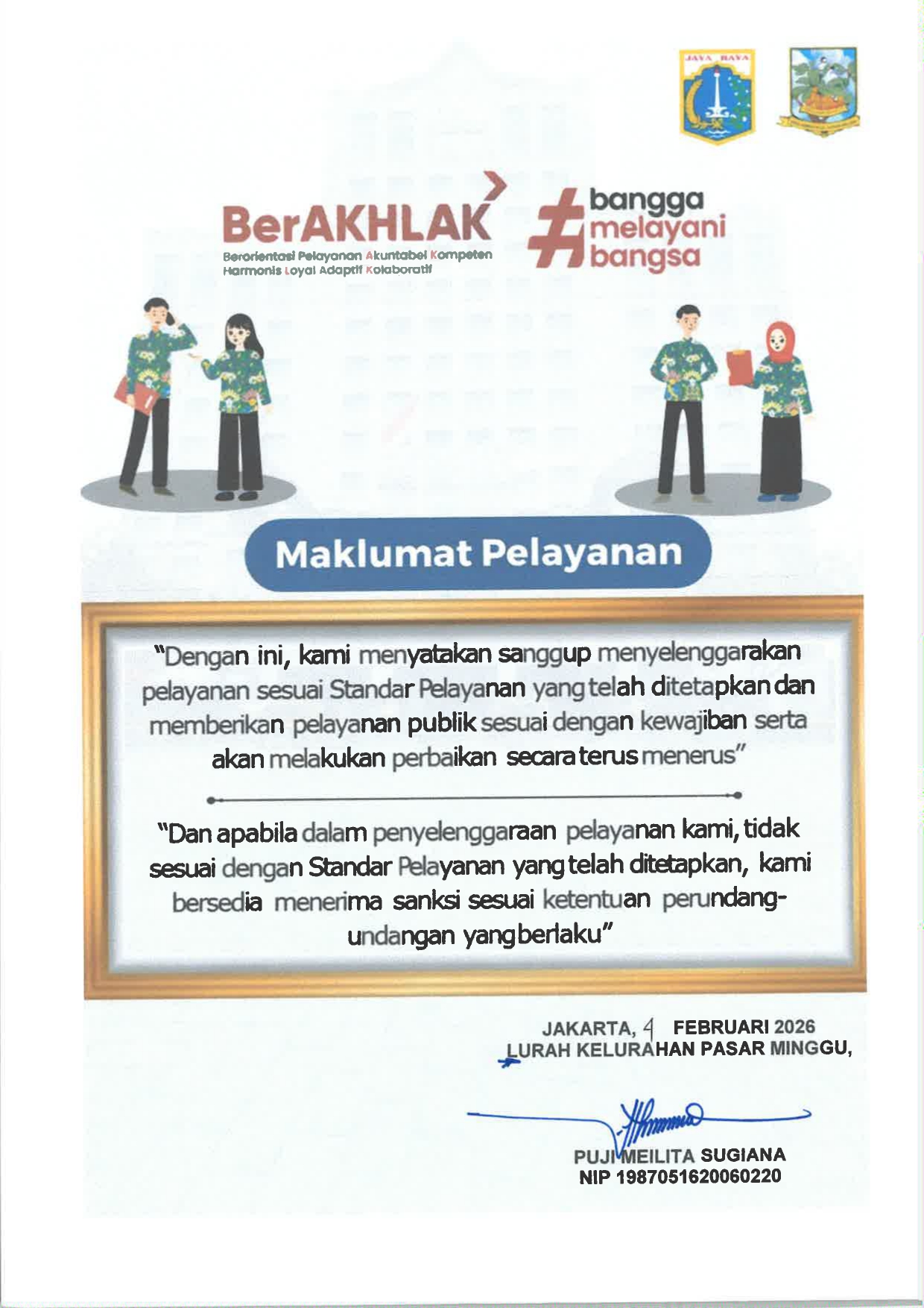 MAKLUMAT-PELAYANAN-KELURAHAN-PASAR-MINGGU-2026