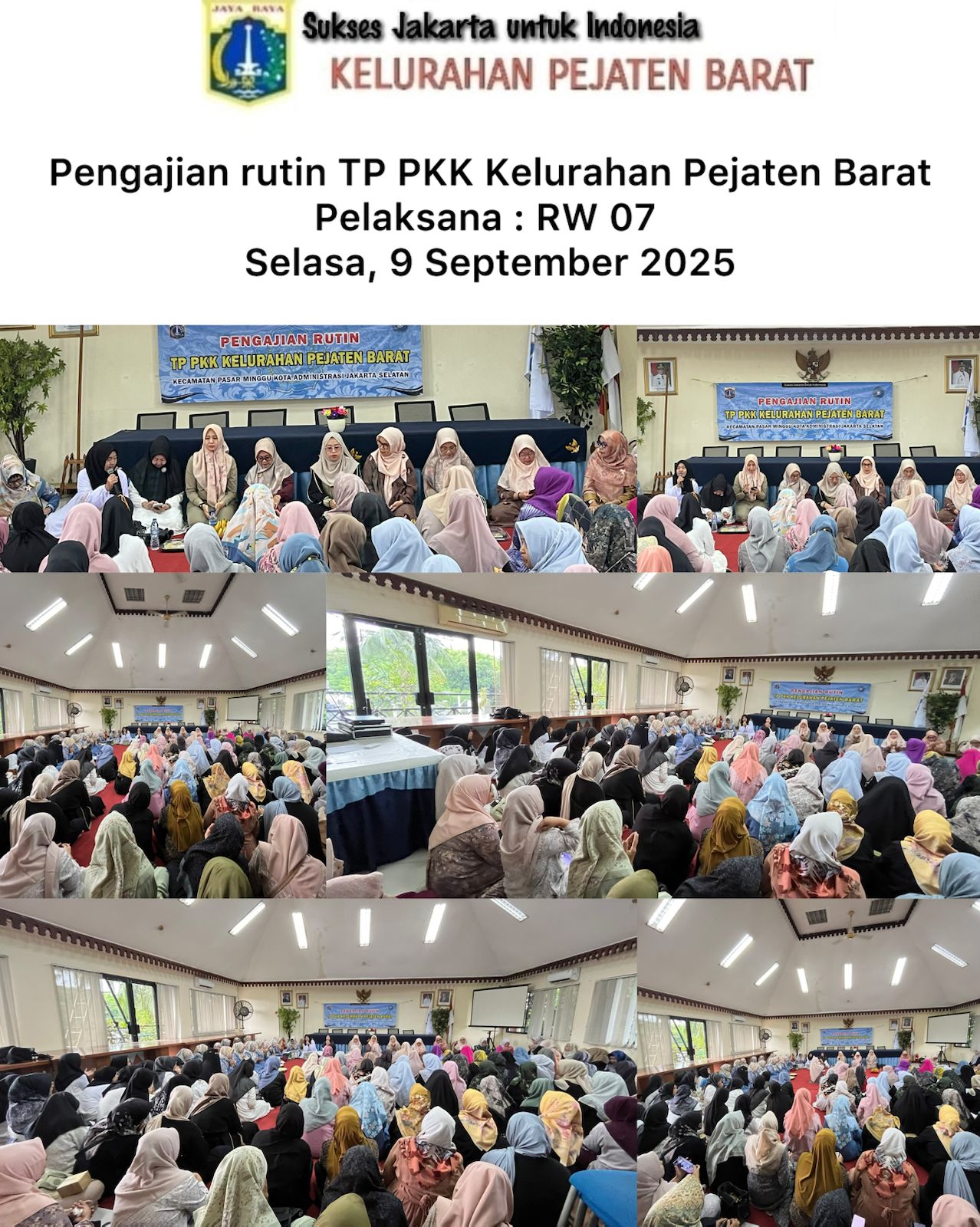 Pengajian-Rutin-TP-PKK-Kelurahan-Pejaten-Barat