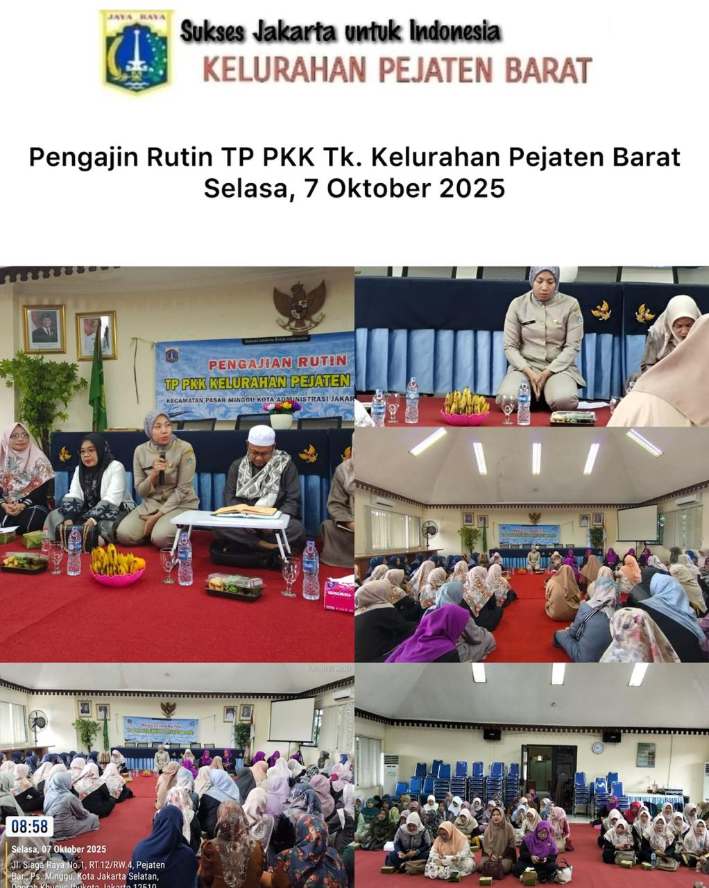 Pengajian-Rutin-TP-PKK-Kelurahan-Pejaten-Barat