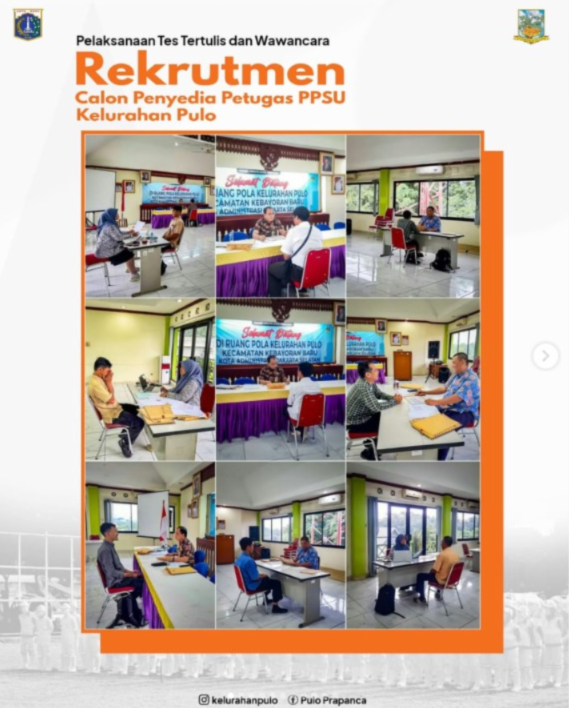 Pelaksanaan-Tes-Tertulis-dan-Wawancara-Calon-Petugas-PPSU-Kelurahan-Pulo
