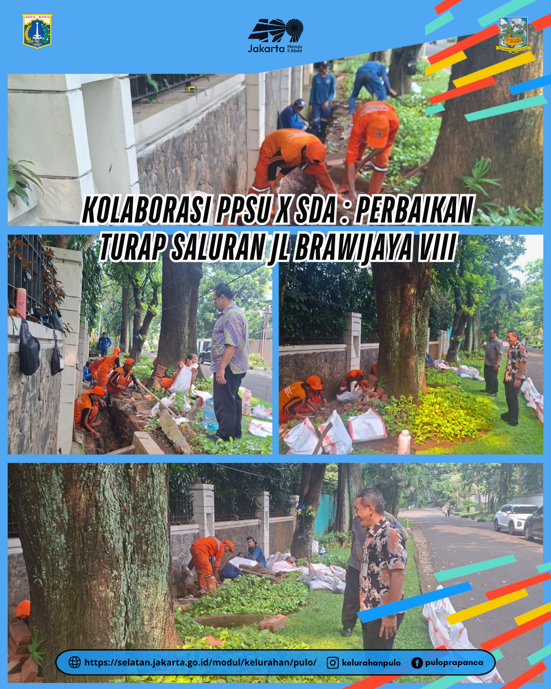 Kolaborasi-PPSU-X-SDA-Perbaikan-Turap-Saluran-Jl-Brawijaya-VIII