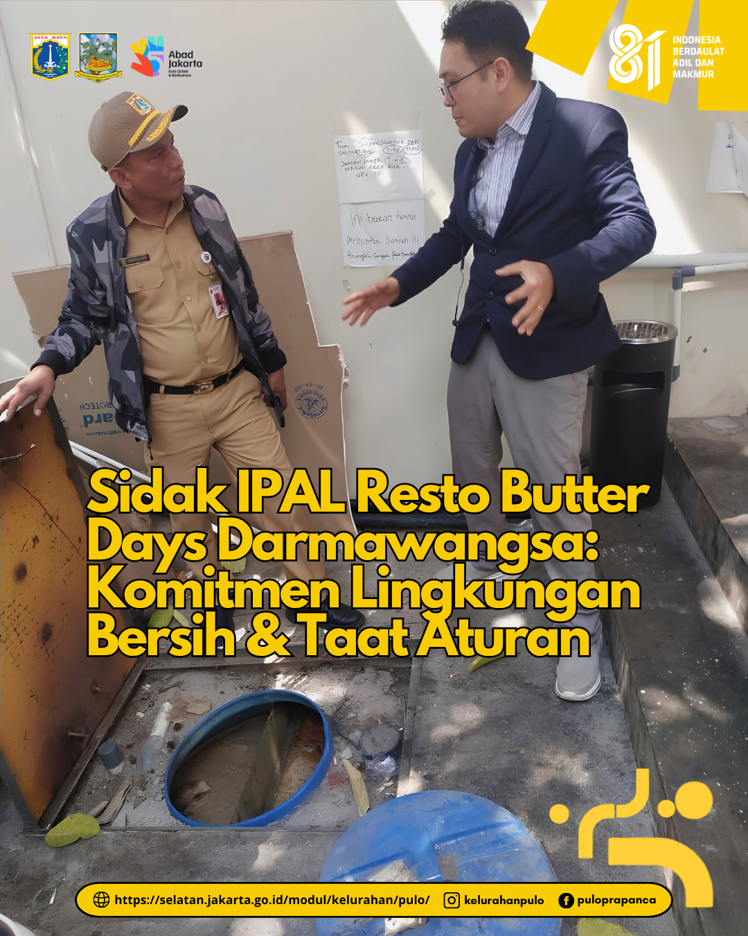Sidak-IPAL-Resto-Butter-Days-Darmawangsa-Komitmen-Lingkungan-Bersih-Taat-Aturan