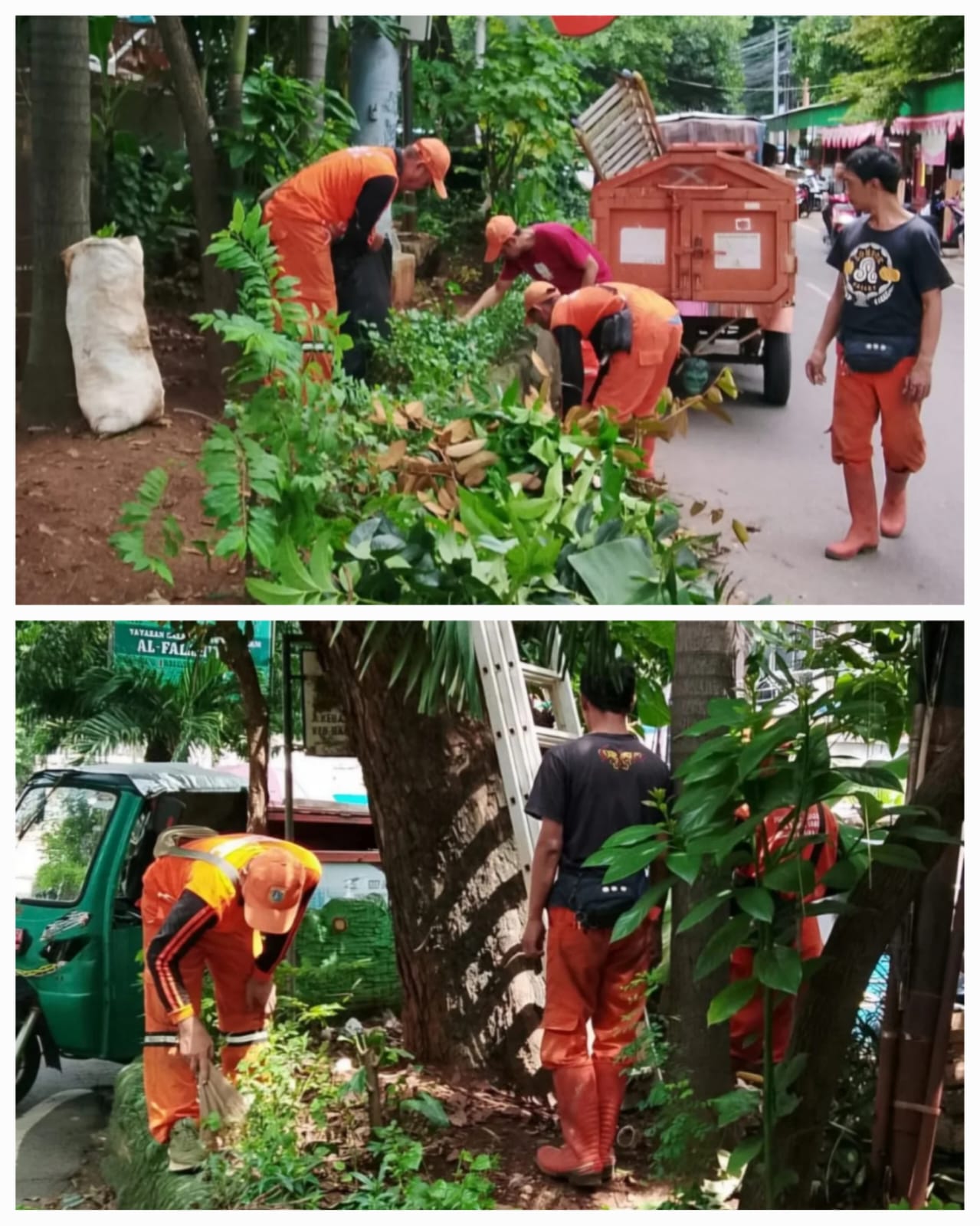 Tim-Taman-Dari-Petugas-PPSU-Kelurahan-Rawa-Barat-Membersihkan-Taman-Toga-di-RW-05