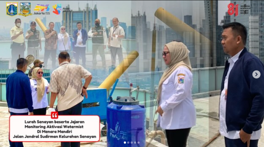melaksanakan-monitoring-langsung-aktivasi-teknologi-watermist-di-Menara-Mandiri