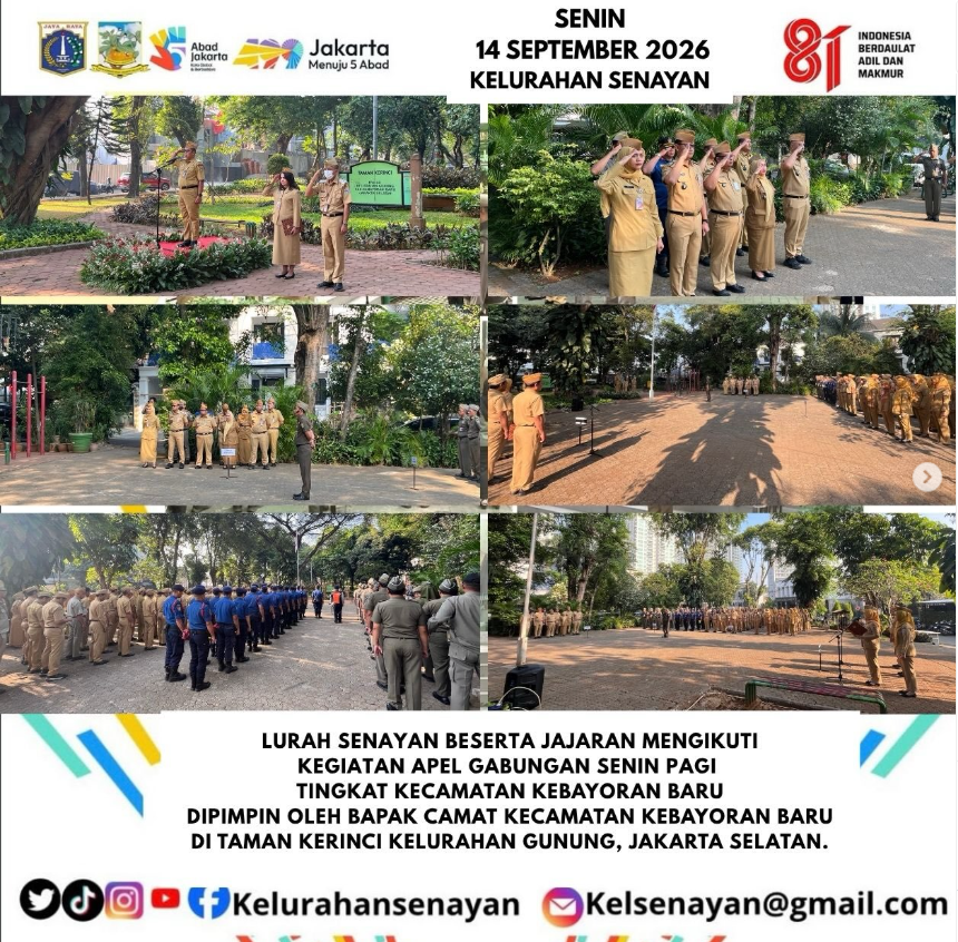 Apel-Gabungan-Senin-Tingkat-Kecamatan-Kebayoran-Baru