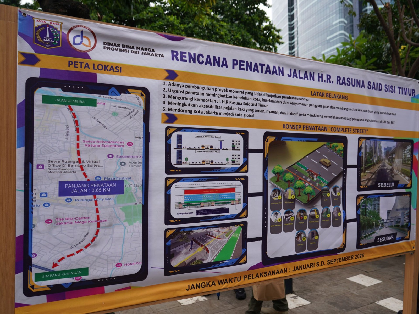 Gubernur Pramono Mulai Bongkar Tiang Monorel di Jalan HR Rasuna Said
