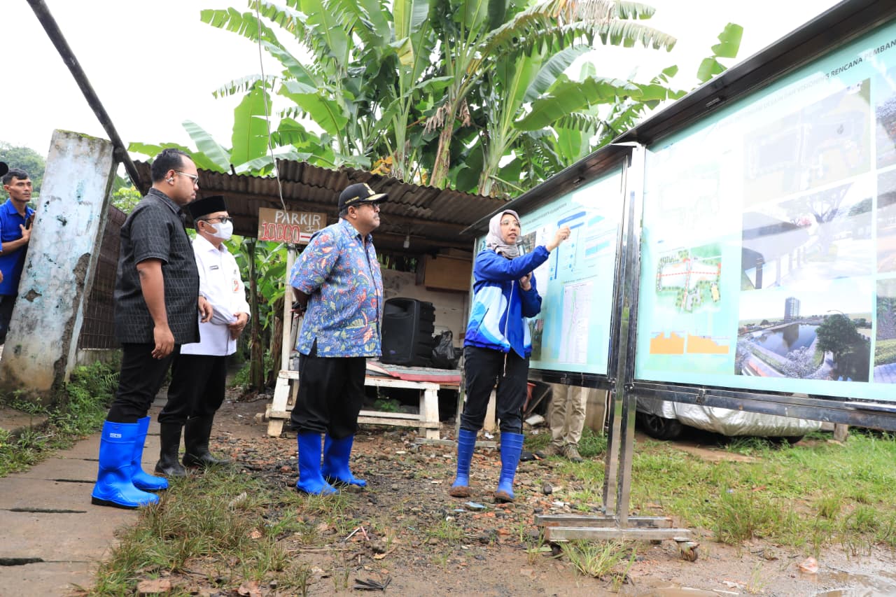 Tinjau Waduk Kebagusan, Wagub Rano Optimistis Pengendalian Banjir Berjalan Optimal