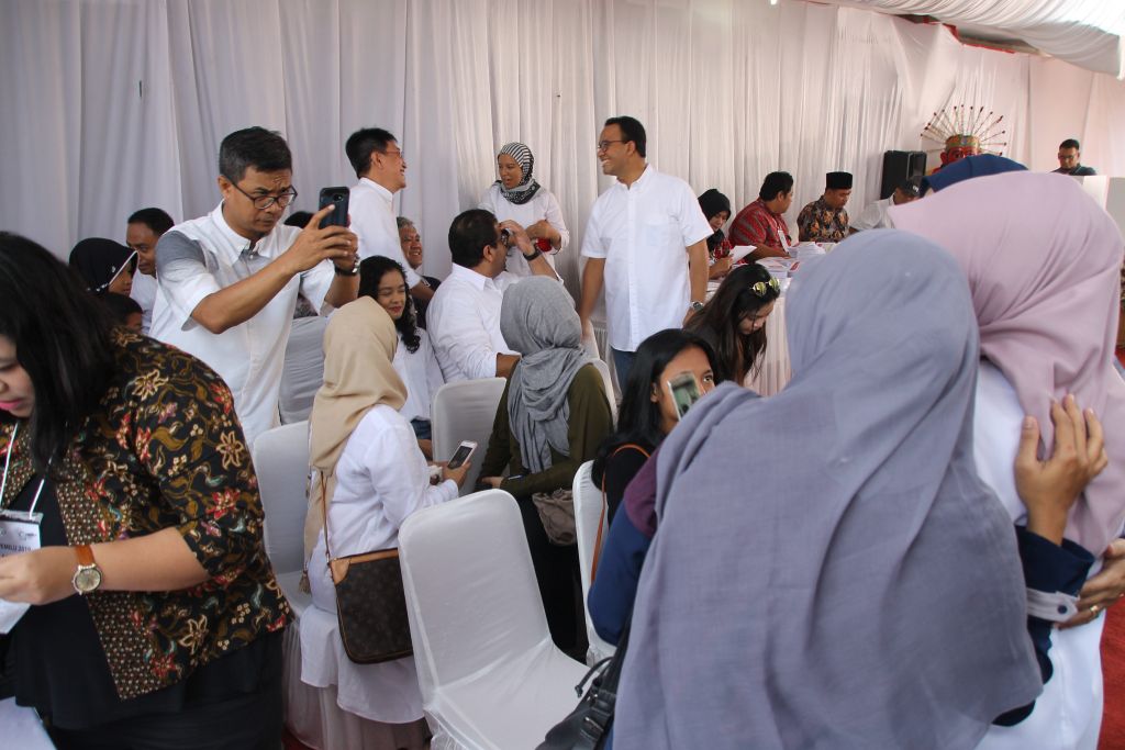 Gubernur Anis Baswedan menggunakan Hak Pilihnya