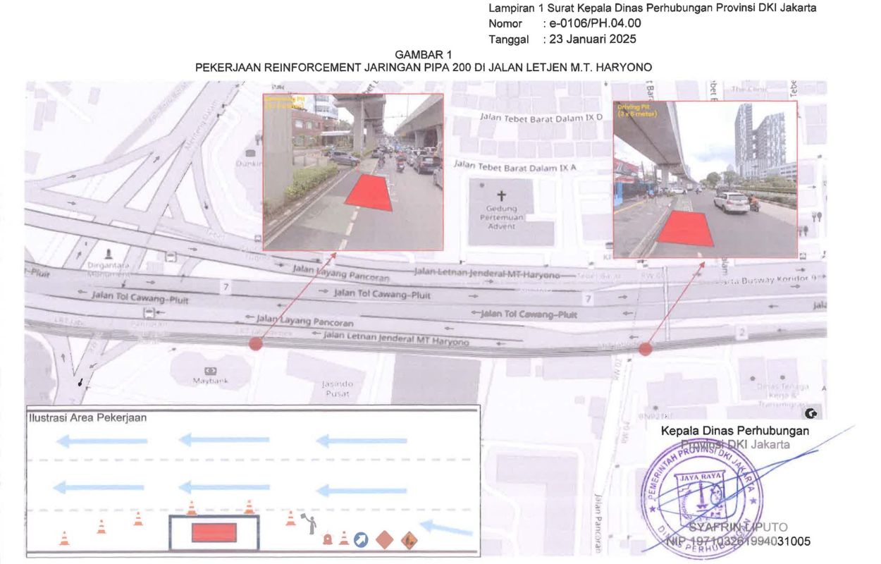 Rekayasa-Lalu-Lintas-Pekerjaan-Reinforcement-Jaringan-Pipa-200-di-Jalan-Letjen-M-T-Haryono