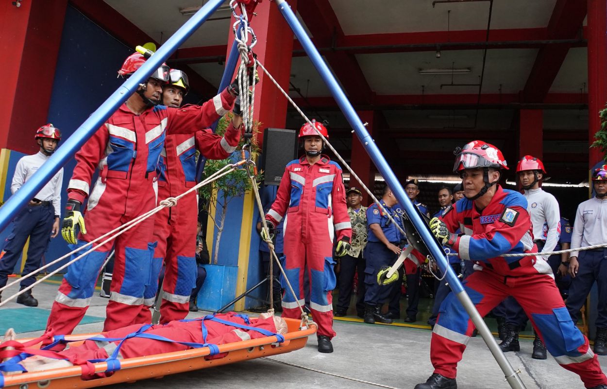 Sudin-Gulkarmat-Jaksel-Gelar-Lomba-Multipod-Challenge-Antar-Sektor