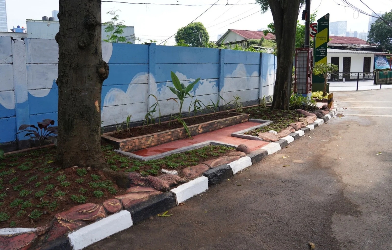 Kelurahan-Kuningan-Timur-Selesai-Kerjakan-Taman-Matahari-di-Jalan-Patra-Kuningan-Utara