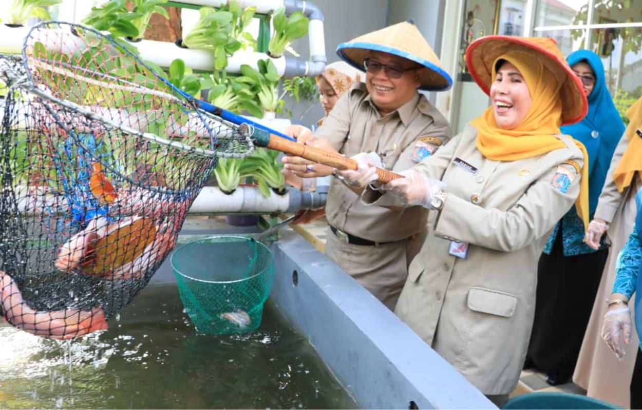 Pemkot-dan-TP-PKK-Jaksel-Panen-Ratusan-Kilogram-Hasil-Pertanian-dan-Perikanan
