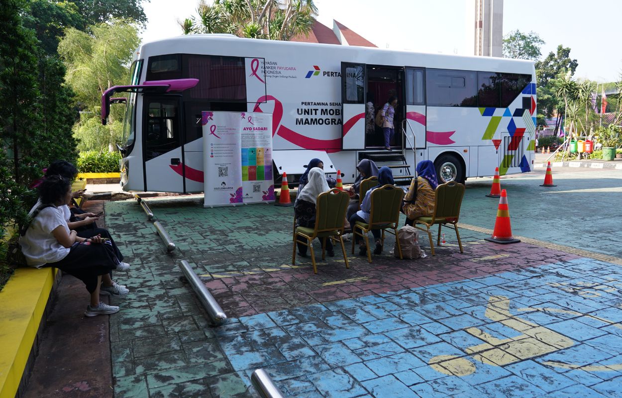 Mamografi-Gratis-Digelar-di-Halaman-Kantor-Walikota-Jaksel