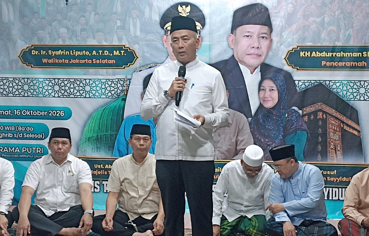 Sekko-Jaksel-Hadiri-Peringatan-Maulid-Nabi-di-Pondok-Pesantren-Miftahul-Ulum