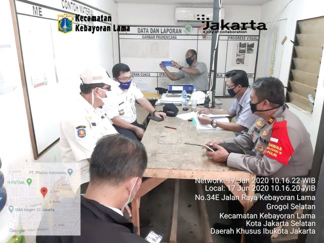 kecamatan-kebayoran-lama-monitoring-psbb-di-gedung-perkantoran