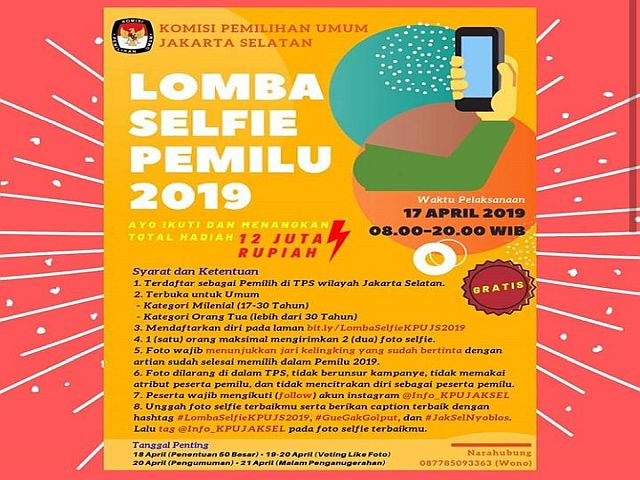 kpu-jaksel-gelar-lomba-selfie-selepas-nyoblos
