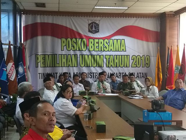 posko-bersama-pemilu-di-jaksel-diresmikan